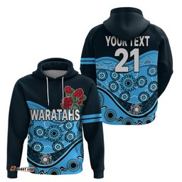 custom personalised waratahs rugby hoodie nsw red waratahs indigenous