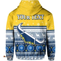 custom personalised cowboys aboriginal hoodie christmas north queensland