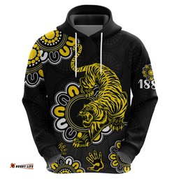 afl richmond tigers 1885 aboriginal hoodie