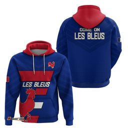 france rugby 7s come on les bleus hoodie