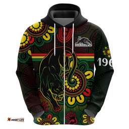 custom personalised nrl penrith panthers rugby hoodie panthers 1966 aboriginal