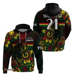 custom personalised nrl penrith panthers rugby hoodie panthers 1966 aboriginal