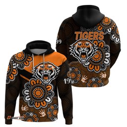 nrl wests tigers rugby founded 1999 aboriginal hoodie
