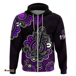 custom personalised afl fremantle dockers 1994 aboriginal hoodie