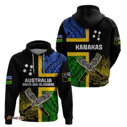 australian south sea islanders flag style hoodie