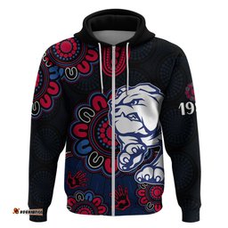 afl western bulldogs dogs 1877 aboriginal hoodie