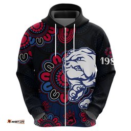 afl western bulldogs dogs 1877 aboriginal hoodie