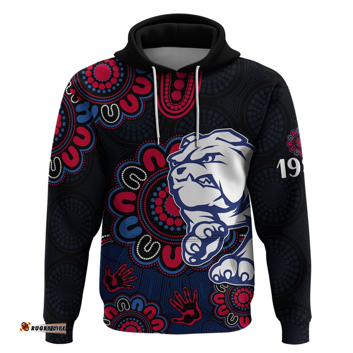 afl western bulldogs dogs 1877 aboriginal hoodie