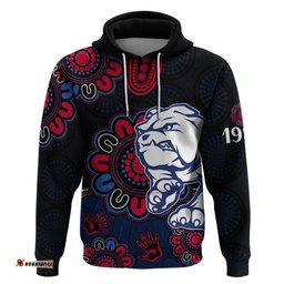 afl western bulldogs dogs 1877 aboriginal hoodie