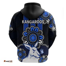 afl north melbourne kangaroos 1869 aboriginal hoodie