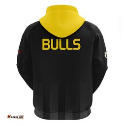 macarthur soccer zip up and pullover hoodie bulls black and gold
