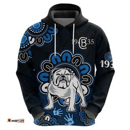 nrl canterbury bankstown bulldogs rugby berries 1935 aboriginal no2 hoodie