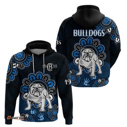 nrl canterbury bankstown bulldogs rugby berries 1935 aboriginal no2 hoodie