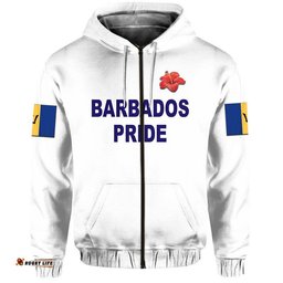 custom personalised barbados cricket pride zip up and pullover hoodie special style