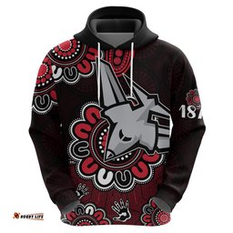 afl essendon bombers 1872 aboriginal hoodie