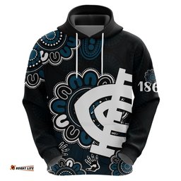 afl carlton blues 1864 aboriginal hoodie