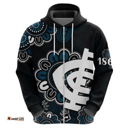afl carlton blues 1864 aboriginal hoodie