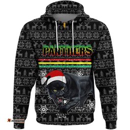 vibe hoodie clothing penrith panthers christmas zip hoodie