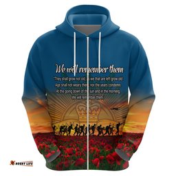 remembrance day hoodie we will remember them