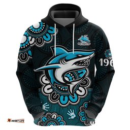nrl cronulla sutherland sharks rugby sharkies 1963 aboriginal hoodie