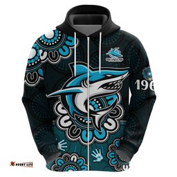 nrl cronulla sutherland sharks rugby sharkies 1963 aboriginal hoodie