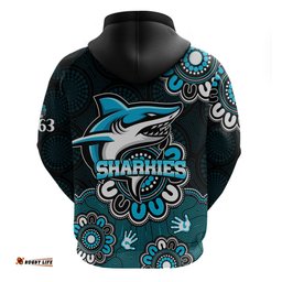 nrl cronulla sutherland sharks rugby sharkies 1963 aboriginal hoodie