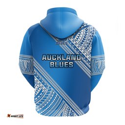 blues rugby hoodie aotearoa super auckland polynesian pattern