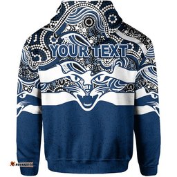 custom personalised geelong cats indigenous basic style hoodie