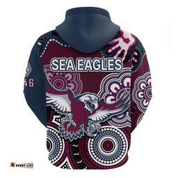 sea eagles rugby zip up and pullover hoodie simple aboriginal 1946