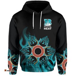 custom personalised and number brisbane heat hoodie cricket simple style