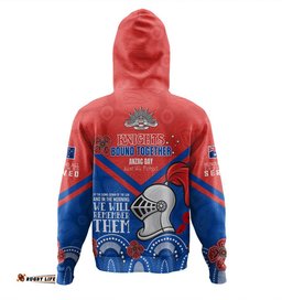 australia newcastle anzac custom hoodie knights bound together hoodie