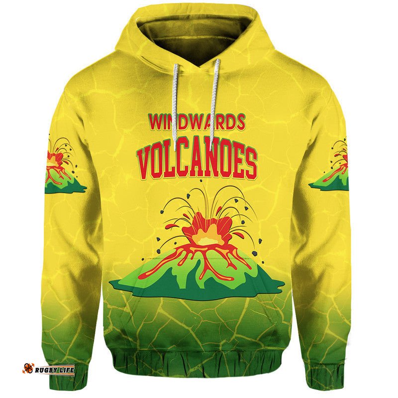 custom personalised windwards cricket volcanoes zip up and pullover hoodie simple style