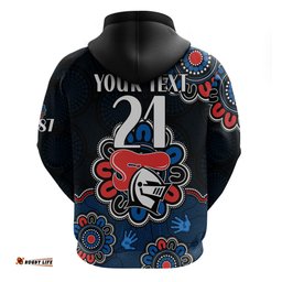 custom personalised nrl newcastle knights rugby novocastrians 1987 aboriginal hoodie