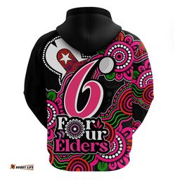 sydney sixers cricket zip up and pullover hoodie naidoc torres strait for our elders