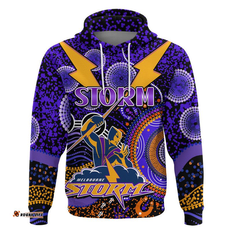 custom personalised storm rugby zip up and pullover hoodie aboriginal dots