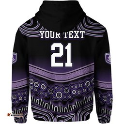 custom personalised and number fremantle dockers zip up and pullover hoodie freo indigenous style