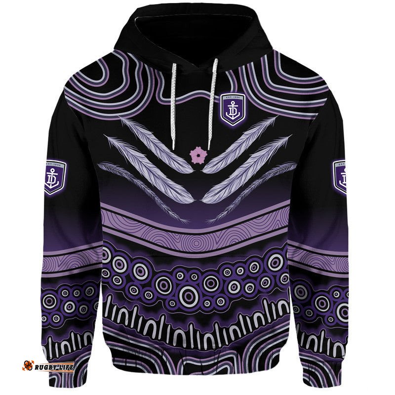 custom personalised and number fremantle dockers zip up and pullover hoodie freo indigenous style