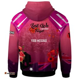 maroons rugby hoodie custom maroons remembrance day lest we forget poppies hoodie