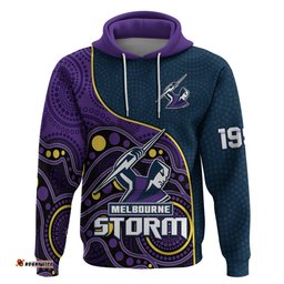storm rugby hoodie est 1997 indigenous art