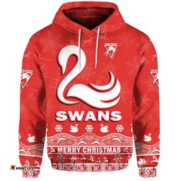 sydney swans unique winter season zip up and pullover hoodie swans merry christmas