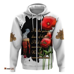australian anzac hoodie poppy we will remember them