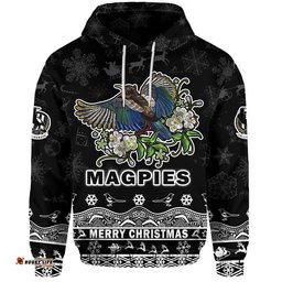 custom personalised and number collingwood pies unique winter season zip up and pullover hoodie magpies merry christmas