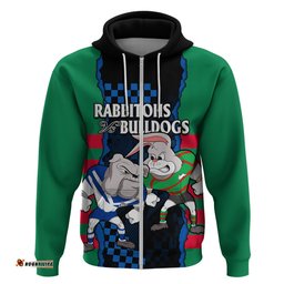 nrl combine rabbitohs and bulldogs hoodie