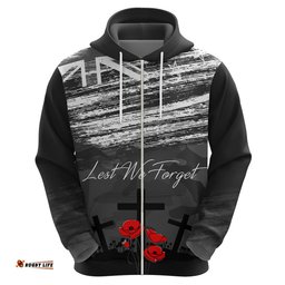 anzac day hoodie camo style lest we forget