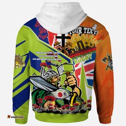 raiders rugby hoodie custom remembrance raiders anzac quote with poppy and rosemary hoodie