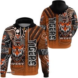 vibe hoodie clothing west tigers sporty style zip hoodie