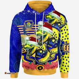 parramatta eels rugby christmas hoodie custom christmas super eels squad indigenous hoodie