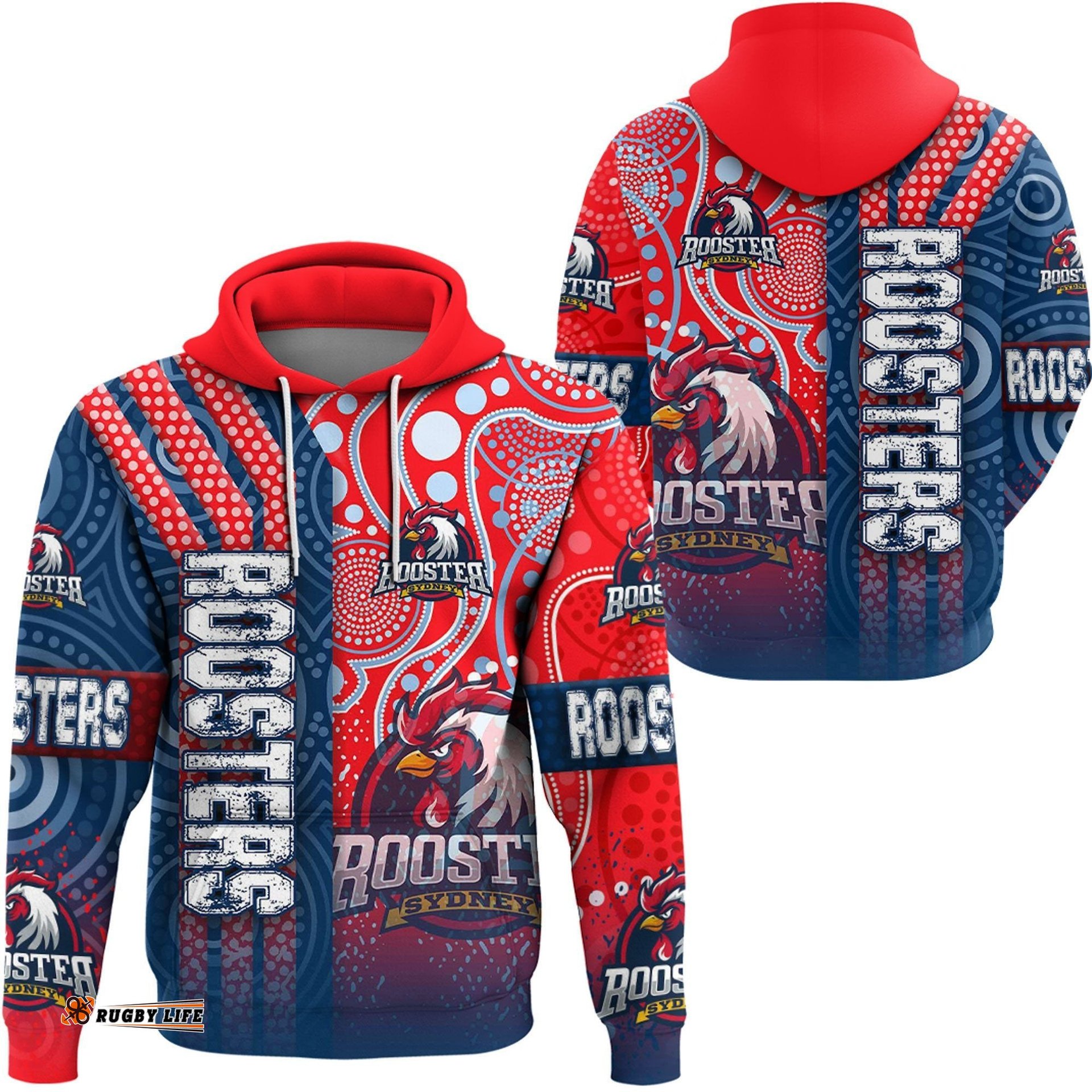 vibe hoodie clothing sydney roosters sporty style hoodie