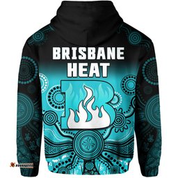 brisbane heat hoodie gradient aboriginal dot painting