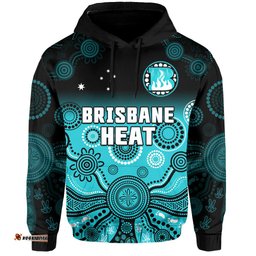 brisbane heat hoodie gradient aboriginal dot painting